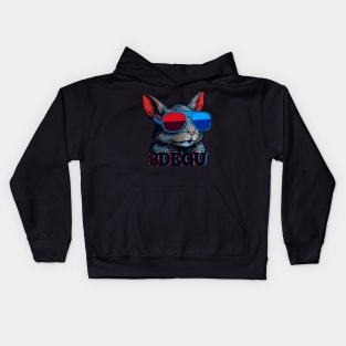 Degu 3D effect pun Kids Hoodie